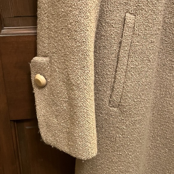 Vintage 50s 60s ROTHMOOR Wool Bouclé Coat with Mink Fur Collar | Pristine - Picture 5 of 14